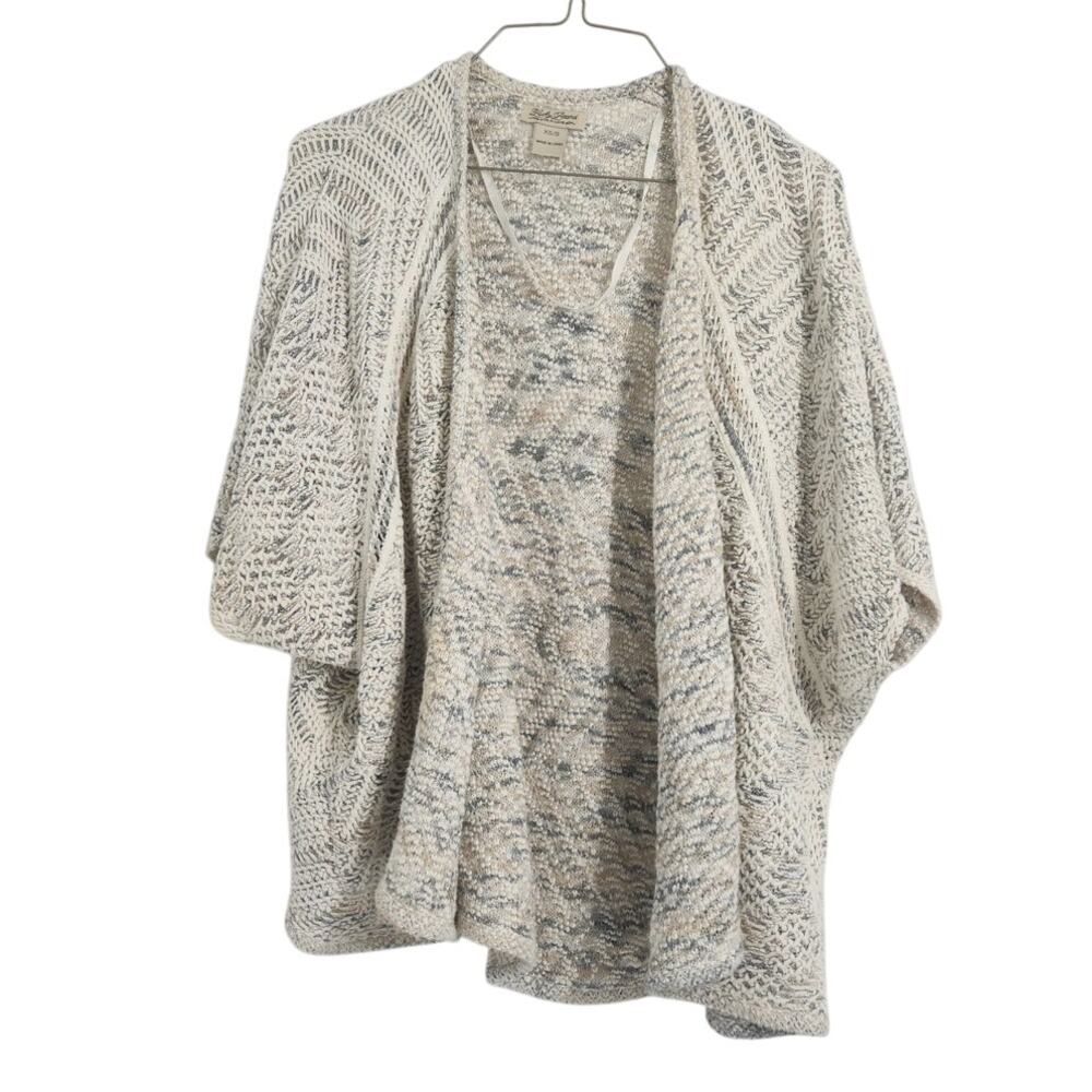 Lucky Brand Short Sleeve Knit Cardigan Sweater Womens Size Extra Small XS / S